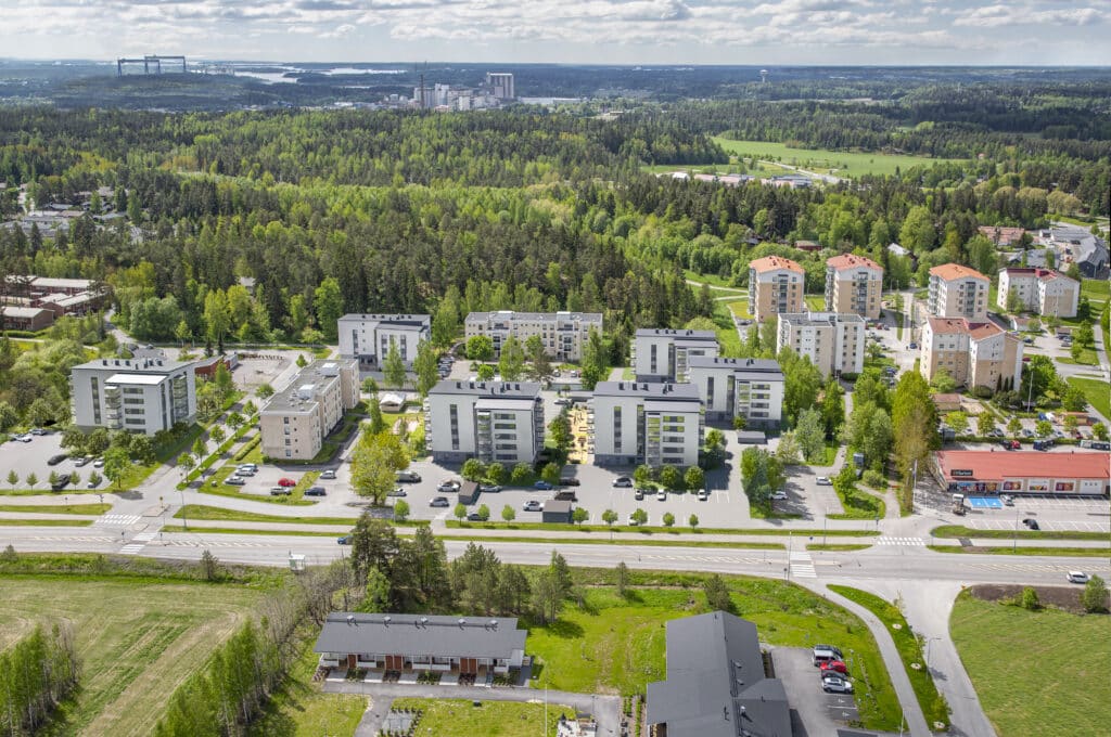 Ilmakuva Kerttulan alueesta.